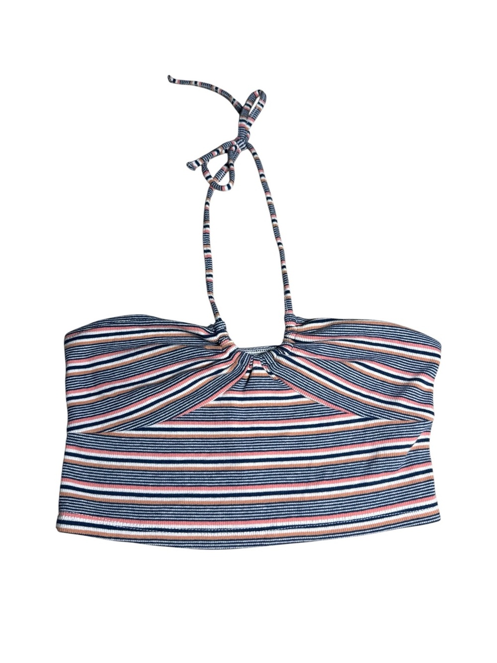Aeropostale‎ Striped Ribbed Tank Top in Navy, White & Pink